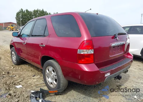 2002 Acura Mdx z USA, uszkodzony, nr VIN 2HNYD18262H543445